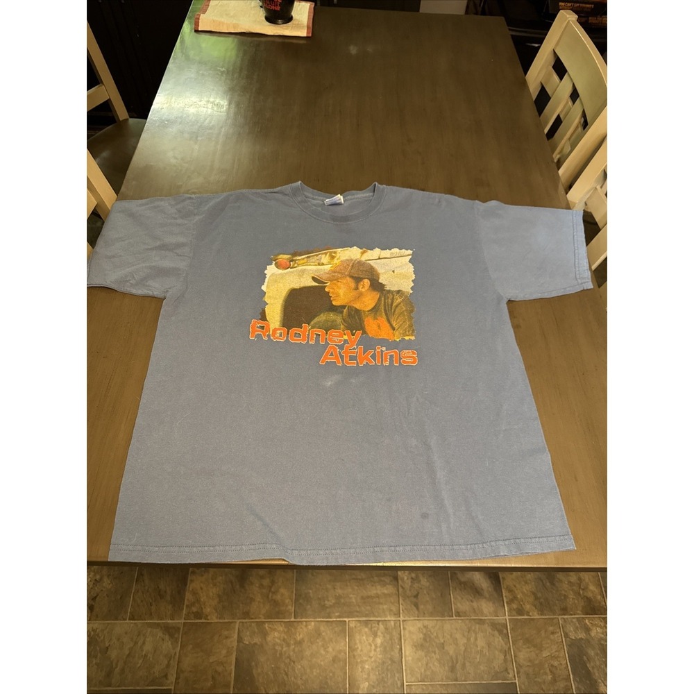 Rodney Atkins - Blue Shirt -‎ XL  Autographed